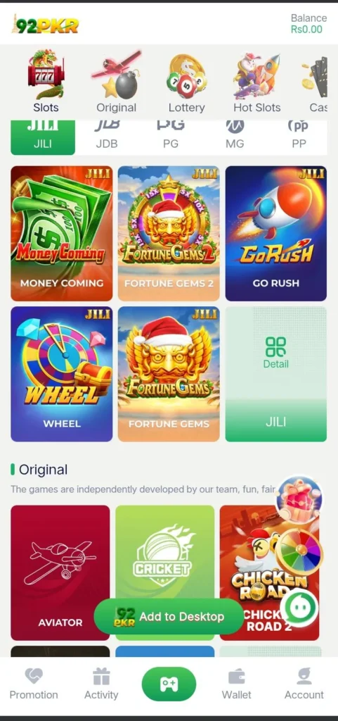 92 PKR Game Apkmatu.com